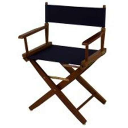 DOBA-BNT 206-04-032-10 18 in. Extra-Wide Premium Directors Chair, Oak Frame with Navy Color Cover SA2691188